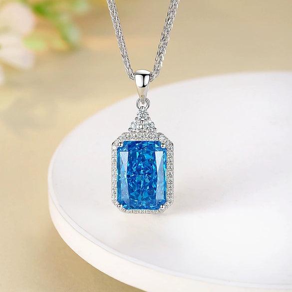 Necklace S925 Sterling Silver Zircon Pendant Chopin Chain For Women