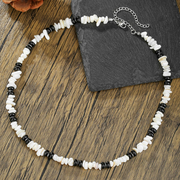 Necklace Seashell Stainless Steel Geometric Handmade Bohemian Style