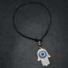 Necklace Set Unisex Geometric Blue Glass Eye Pendant Alloy Inlaid Gemstones