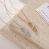 Necklace Shell Conch Pendant Titanium Steel Geometric Simple Retro Light Luxury Women's Electroplating O Word Chain