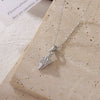 Necklace Shell Conch Pendant Titanium Steel Geometric Simple Retro Light Luxury Women's Electroplating O Word Chain