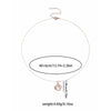 Necklace Shell Pearl Copper Titanium Steel O Word Chain Electroplating Simple Elegant Women's