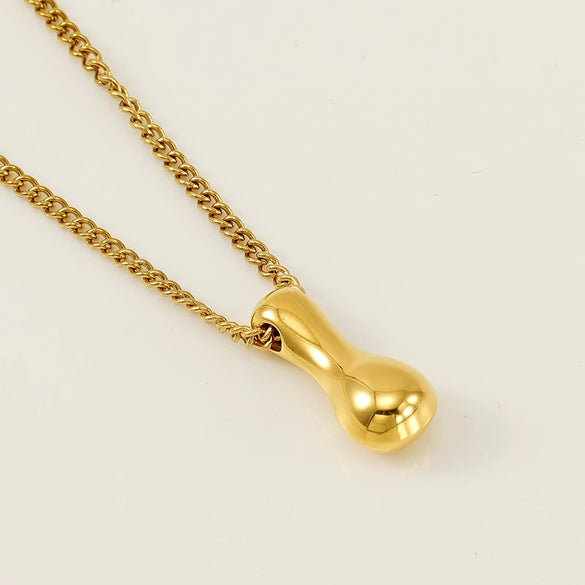 Necklace Side Chain Titanium Steel Stainless Steel Electroplating Letter Pattern Jewelry For Women