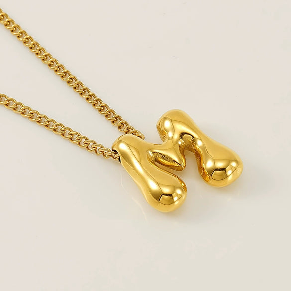 Necklace Side Chain Titanium Steel Stainless Steel Electroplating Letter Pattern Jewelry For Women