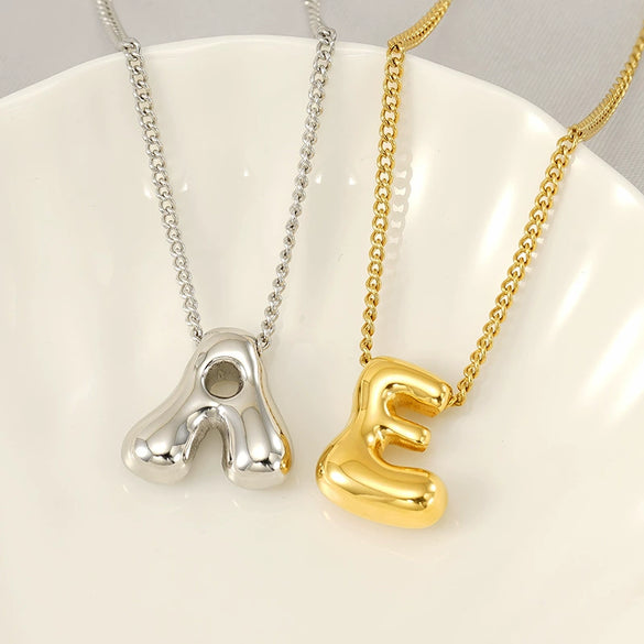 Necklace Side Chain Titanium Steel Stainless Steel Electroplating Letter Pattern Jewelry For Women