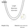 Necklace Silver Doublelayer Twisted Rope Copper Plated With Real Gold Geometric Style Electroplating For Women