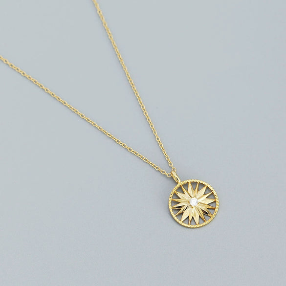 Necklace 925 Silver Geometric Electroplating Design For Women