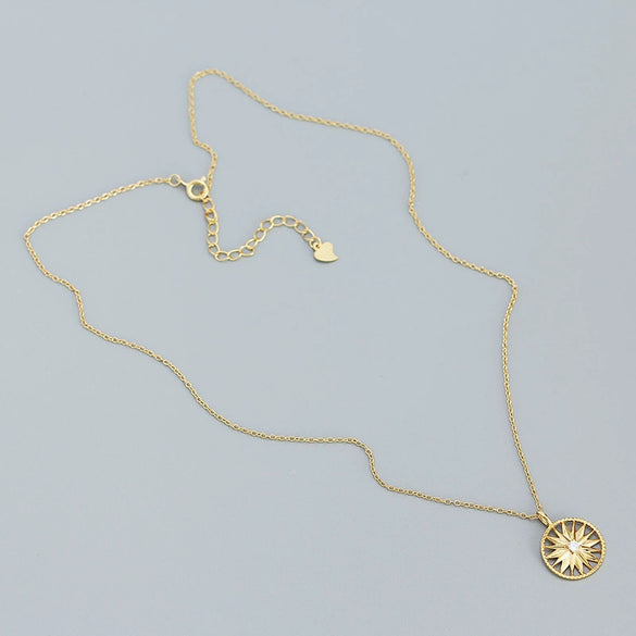 Necklace 925 Silver Geometric Electroplating Design For Women