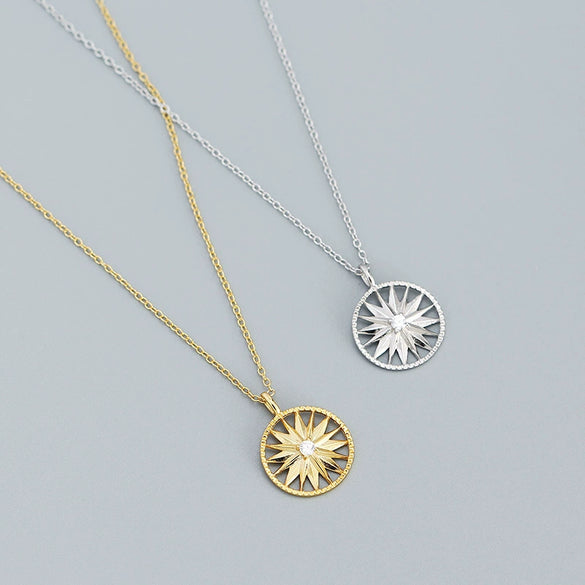 Necklace 925 Silver Geometric Electroplating Design For Women