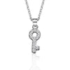 Necklace 925 Silver Mixed Gem Inlay Geometric Pendant Jewelry Electroplating
