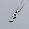 Necklace 925 Silver Mixed Gem Inlay Geometric Pendant Jewelry Electroplating