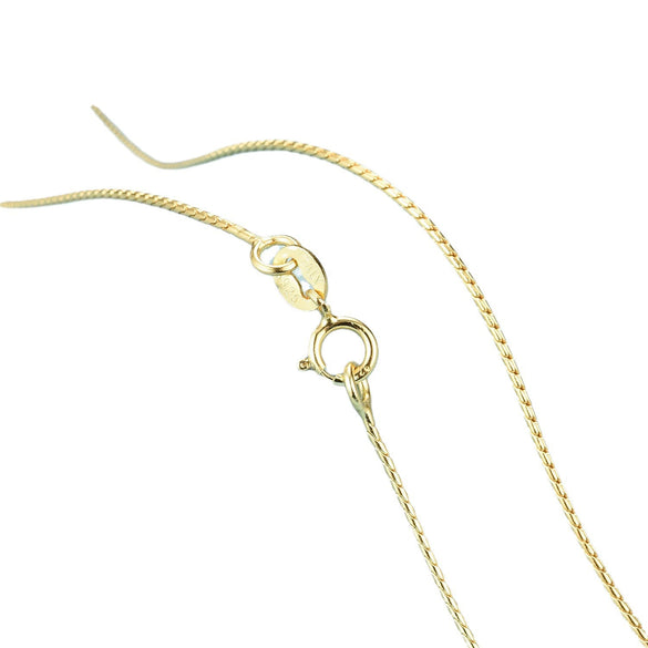 Necklace 925 Silver Snake Bone Chain Box Chain Geometric Electroplated