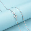 Necklace 925 Silver Snake Bone Chain Box Chain Geometric Electroplated