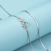 Necklace 925 Silver Snake Bone Chain Box Chain Geometric Electroplated