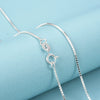 Necklace 925 Silver Snake Bone Chain Box Chain Geometric Electroplated
