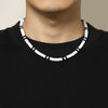 Necklace Soft Pottery Geometric Black And White Splicing
