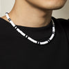 Necklace Soft Pottery Geometric Black And White Splicing