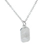 Necklace Square Pendant Titanium Steel And Stainless Steel Electroplating Geometric Simple Style For Men And Women