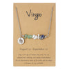 Necklace Stainless Steel Alloy Gravel Geometric Constellation Pendant O Word Chain