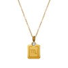 Necklace Stainless Steel Constellation Pendant Titanium Steel 18K Gold Plated