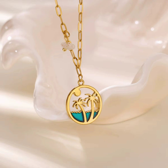 Necklace Stainless Steel Copper Animal Zodiac Baroque Pastoral Style Electroplating