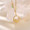 Necklace Stainless Steel Copper Animal Zodiac Baroque Pastoral Style Electroplating