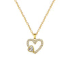 Necklace Stainless Steel Copper Animal Zodiac Cartoon Heart Love Full Diamond Style