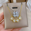 Necklace Stainless Steel Copper Animal Zodiac Cartoon Style Heart Fourleaf Flower Design