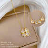 Necklace Stainless Steel Copper Cartoon Animal Zodiac Heart Fourleaf Flower Style