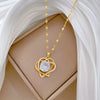 Necklace Stainless Steel Copper Doublelayer Love Animal Zodiac Cartoon Style Titanium Steel