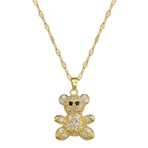 Necklace Stainless Steel Copper Fivepointed Star Geometric Light Luxury Elegant Gorgeous For Women