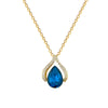 Necklace Stainless Steel Copper Geometric Blue Water Drop Light Luxury Elegant Gorgeous Unisex