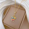 Necklace Stainless Steel Copper Geometric Cartoon Minimalist Style