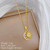 Necklace Stainless Steel Copper Geometric Cartoon Minimalist Style