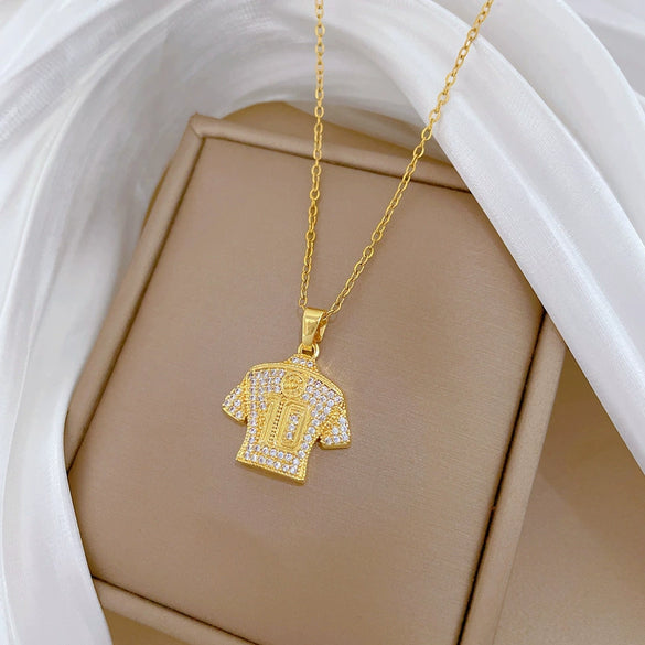 Necklace Stainless Steel Copper Geometric Cartoon Minimalist Style