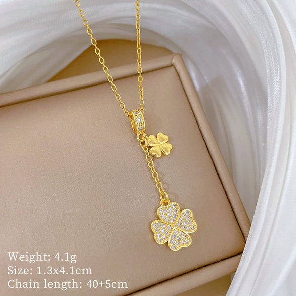 Necklace Stainless Steel Copper Geometric Cartoon Minimalist Style