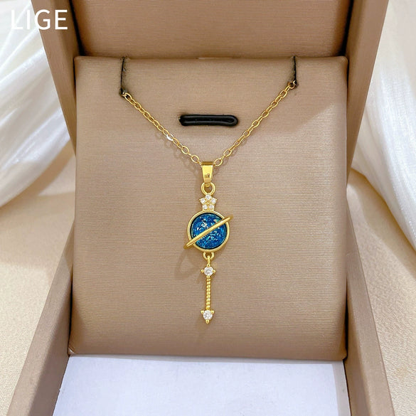 Necklace Stainless Steel Copper Geometric Cartoon Style Titanium Steel Chain