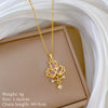 Necklace Stainless Steel Copper Geometric Cartoon Style
