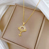 Necklace Stainless Steel Copper Geometric Cartoon Style