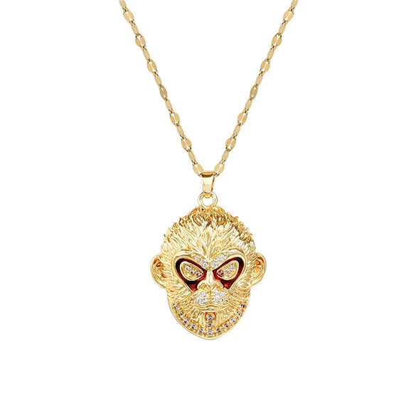 Necklace Stainless Steel Copper Geometric Cartoon Style