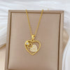 Necklace Stainless Steel Copper Geometric Cartoon Style