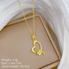 Necklace Stainless Steel Copper Geometric Cartoon Style