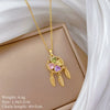 Necklace Stainless Steel Copper Geometric Cartoon Style