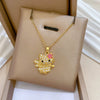 Necklace Stainless Steel Copper Geometric Cartoon Style