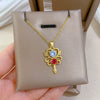Necklace Stainless Steel Copper Geometric Cartoon Style