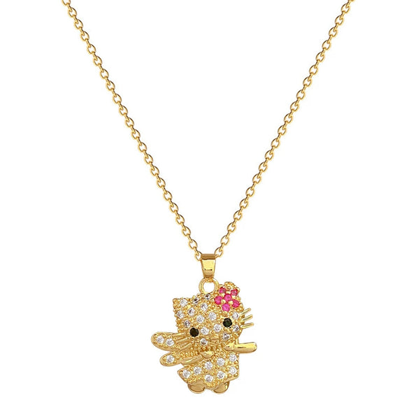 Necklace Stainless Steel Copper Geometric Cartoon Style
