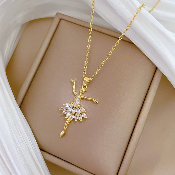 Necklace Stainless Steel Copper Geometric Cartoon Style