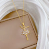 Necklace Stainless Steel Copper Geometric Cartoon Style
