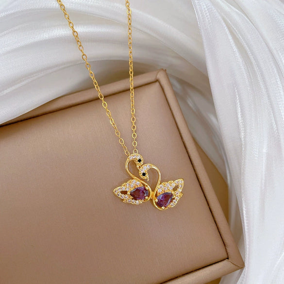 Necklace Stainless Steel Copper Geometric Cartoon Style