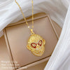 Necklace Stainless Steel Copper Geometric Cartoon Style